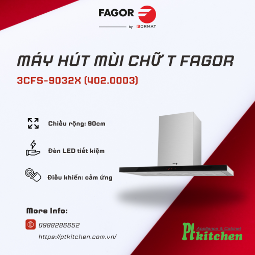 Máy hút mùi Fagor 3CFS-9032X 402.0003