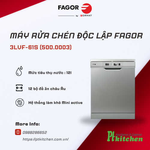 Máy rửa bát Fagor 3LVF-61S - 500.0003