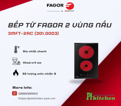 Bếp Điện FAGOR 3MFT-2AC 301.0003