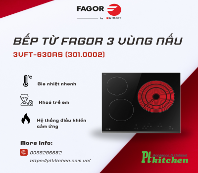 Bếp điện Fagor 3VFT-630AS 301.0002