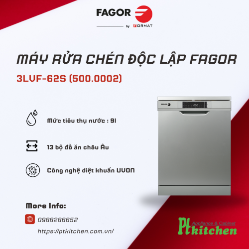 Máy rửa bát Fagor 3LVF-62S - 500.0002