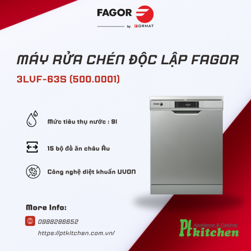 Máy rửa chén bát Fagor 3LVF-63S - 500.0001